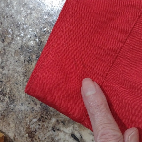 Vintage Talbot's silk Blend Red Skirt Midi Size 10 - Picture 9 of 10